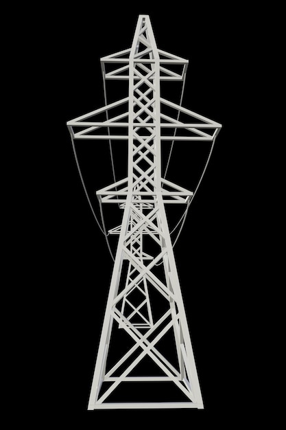 Hochspannungspylon des Stromübertragungsturms