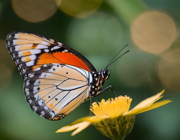 Hochwertige Fotografie eines detaillierten Schmetterlings-Bokehs