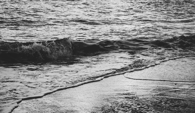 Foto hochwinkelansicht auf das meer