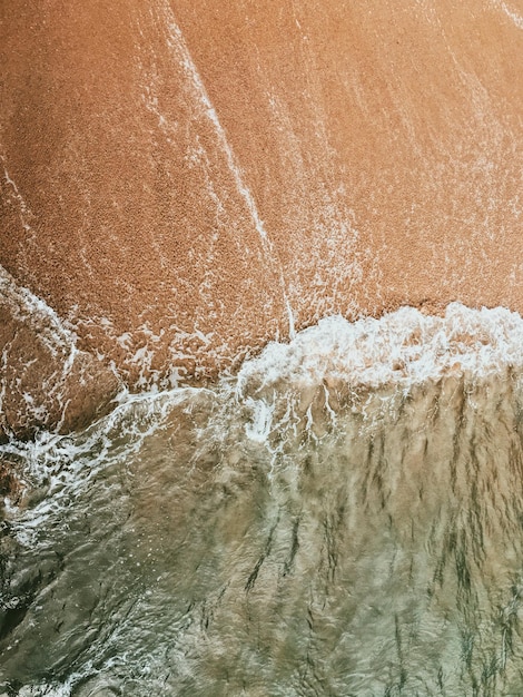 Hochwinkelansicht auf das Meer