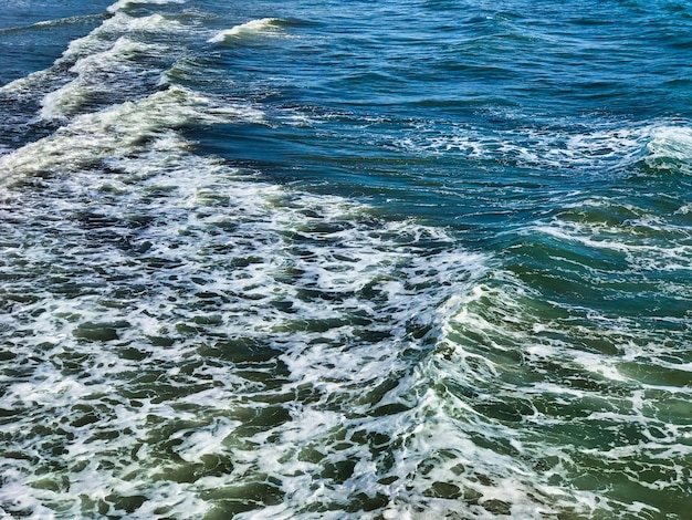 Foto hochwinkelansicht auf das meer