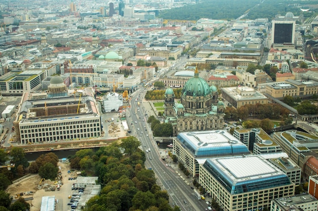 Hochwinkelansicht auf das Stadtbild