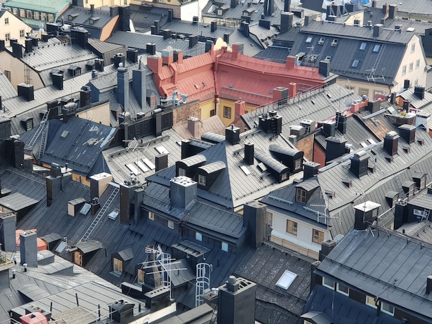 Hochwinkelansicht auf das Stadtbild