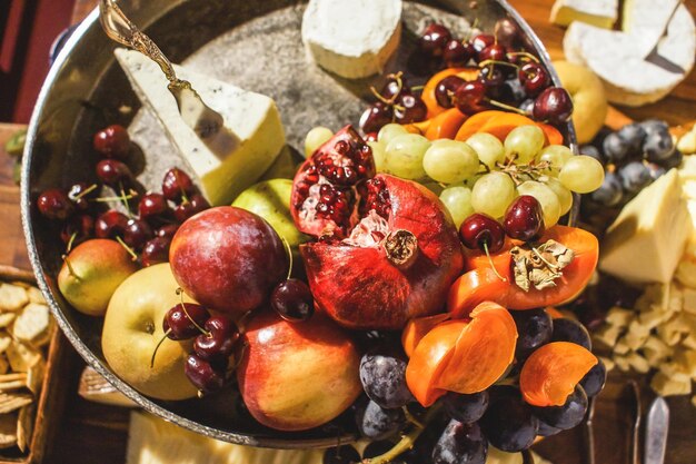 Foto hochwinkelansicht der frucht