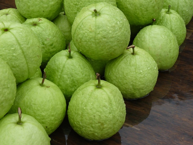 Foto hochwinkelansicht der guave