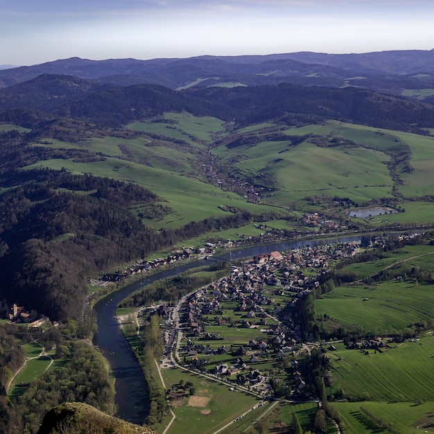 Hochwinkelansicht der Landschaft