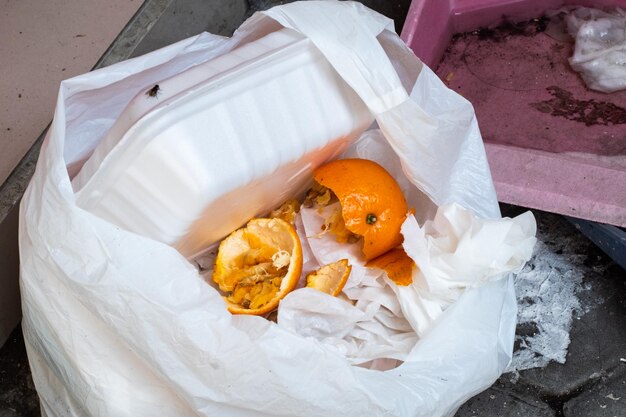 Foto hochwinkelansicht der orangenhaut