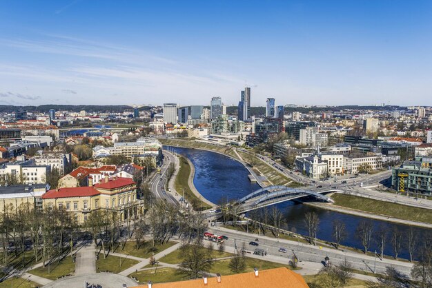 Foto hochwinkelansicht der stadt