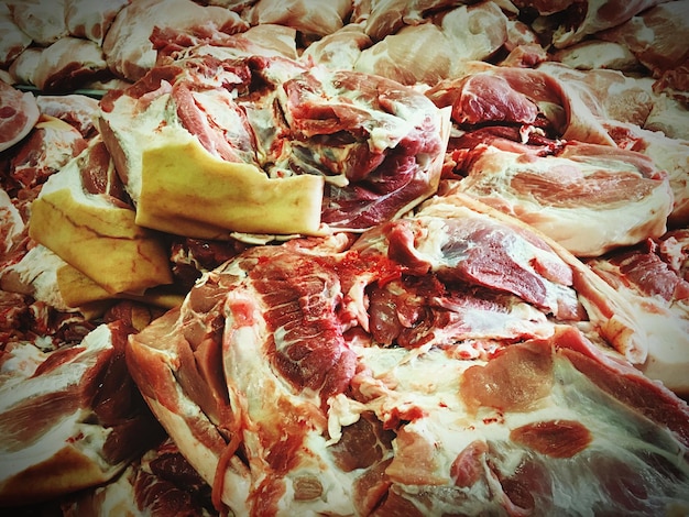 Hochwinkelansicht des Fleisches