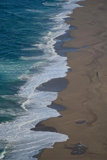 Foto hochwinkelansicht des strandes