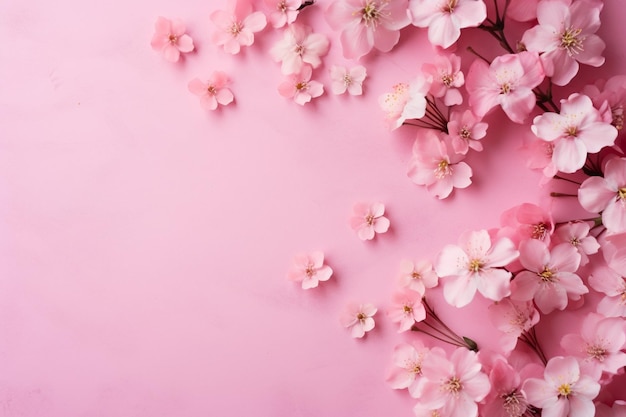 Hochwinkelansicht von Gänseblümchen vor rosa Hintergrund