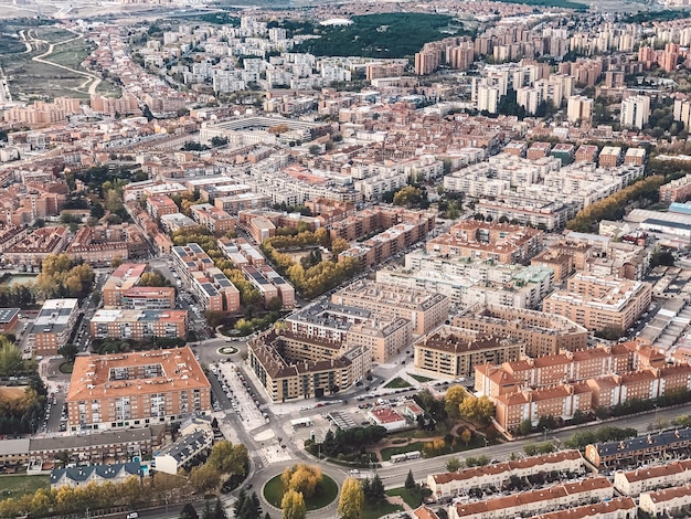 Hochwinkelansicht von Gebäuden in der Stadt