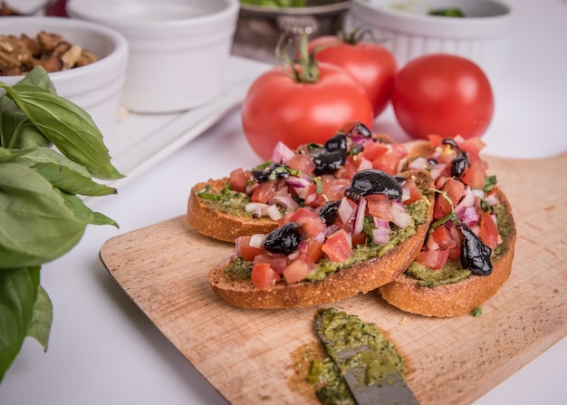 Hochwinkelansicht von Sandwiches