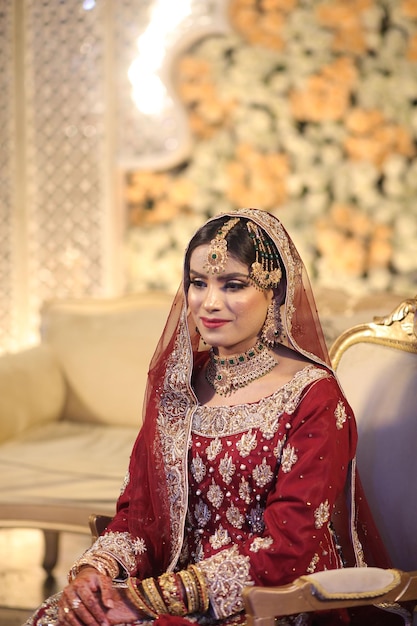 Hochzeit Braut Make-up Pakistanisch und Indisch