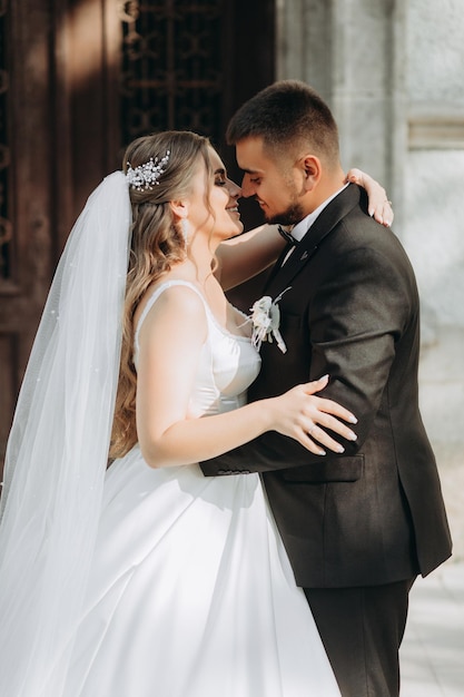 hochzeit, braut und bräutigam zusammen