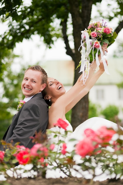 Hochzeit, glückliches Paar