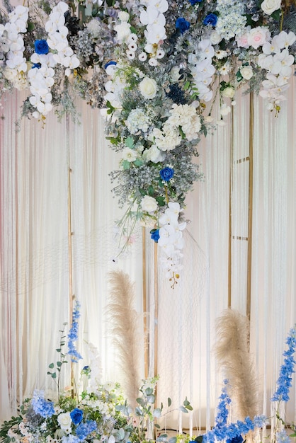 hochzeit hintergrund hochzeit blume dekoration rose wand bunter hintergrund frisch rose strauß fl