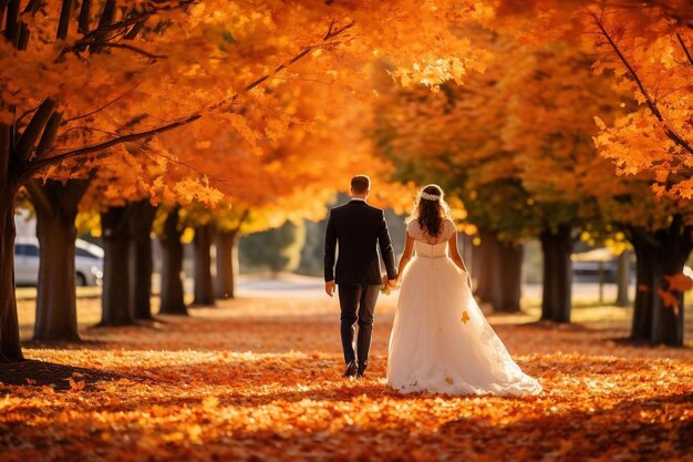 Hochzeit im Herbst