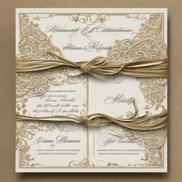 Hochzeits-Einladung Grußkarten eleganter Vintage-Stil