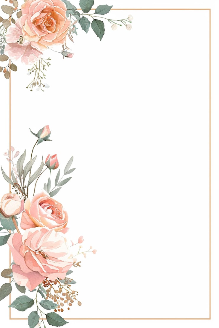 Foto hochzeits-einladung rahmen blumenblumen botanische romantik liebe