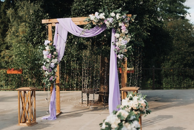 Hochzeitsempfang im Freien Nahaufnahme Hochzeitsempfang im Freien Hochzeit