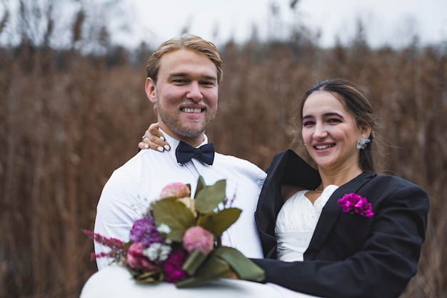 Hochzeitsfotografie von Braut und Bräutigam