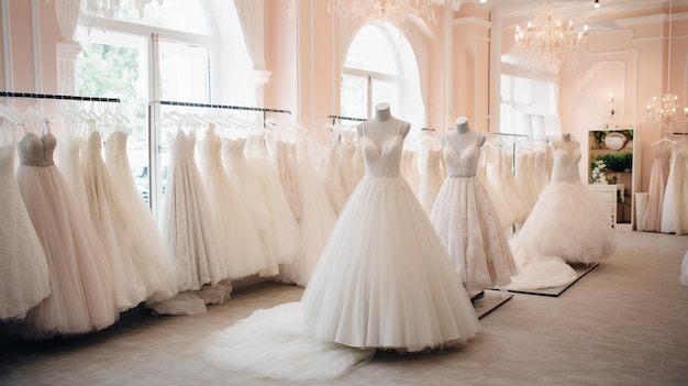 Hochzeitskleid im Salon