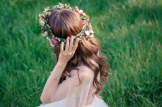 Hochzeitskranz von Wildblumen