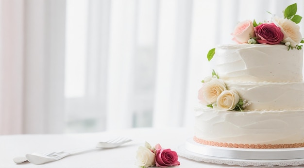 Hochzeitskuchen auf weißem Hintergrund süßer Kuchen auf weißes köstliches Hochzeits kuchen entworfen Kuchen