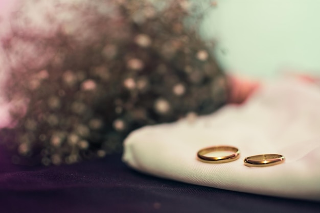 Hochzeitsringe aus der Nähe