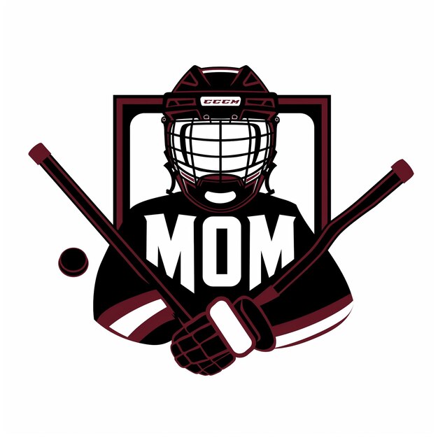 Hockey-Mama-Fettbuchstaben