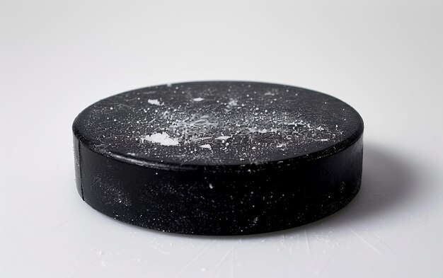 Hockey-Puck-Rebounder auf weißem Hintergrund