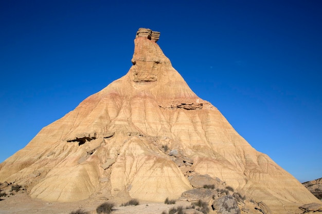 Höhepunkt im Bardenas Reales Park in Navarra, Spanien