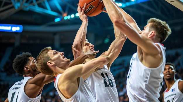 Höhepunkte eines intensiven Basketballspiels