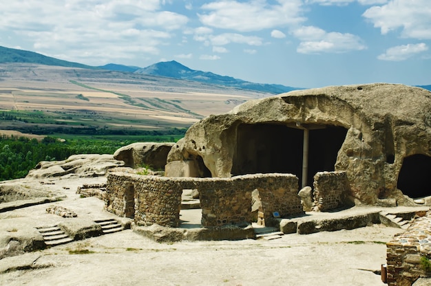 Höhle antient heidnische Stadt Uplistsihe (uplistsikhe, upliscikhe) in Georgien