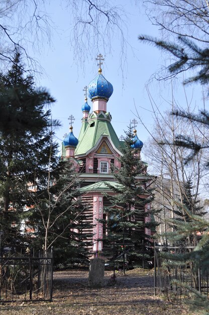 Hölzerne orthodoxe Kirche in Lyubertsy