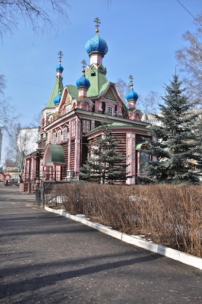 Hölzerne orthodoxe Kirche in Lyubertsy