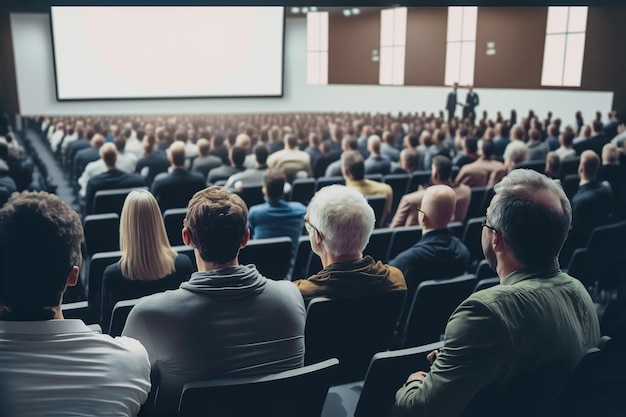 Hörsaal oder Seminar voller Zuschauer Generative KI