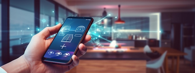 hogar inteligente Gestión del apartamento de la casa a través del teléfono