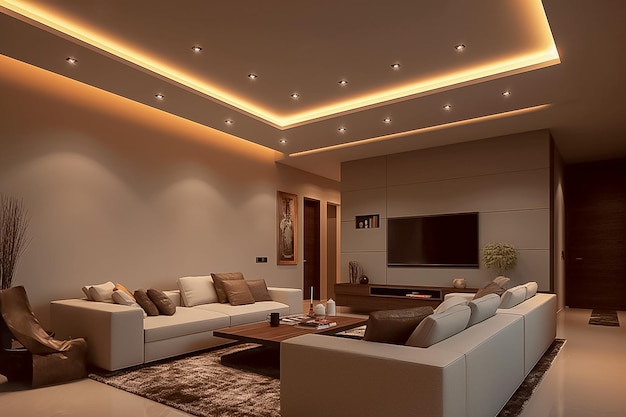 Hogar moderno Sofisticación Interior elegante con estilo minimalista Ai generado