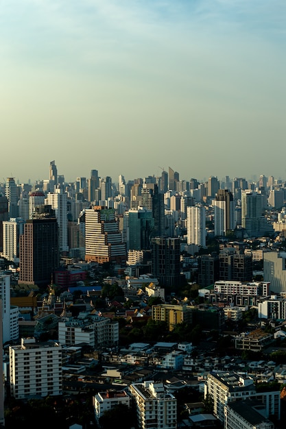 Foto hohe ansicht in bangkok, thailand