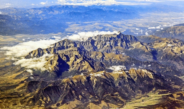 Hohe Tatra in der Slowakei Blick vom Himmel