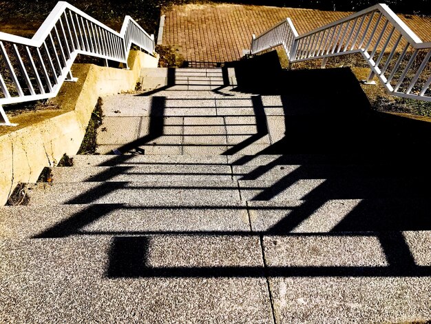 Foto hohe winkelansicht der treppe