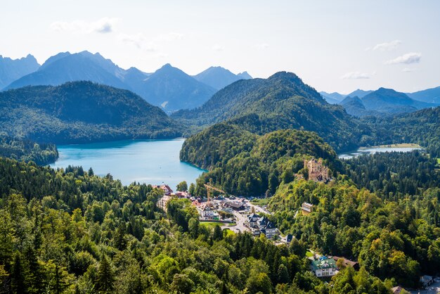 Hohenschwangau und Alpsee, Bayern, Deutschland