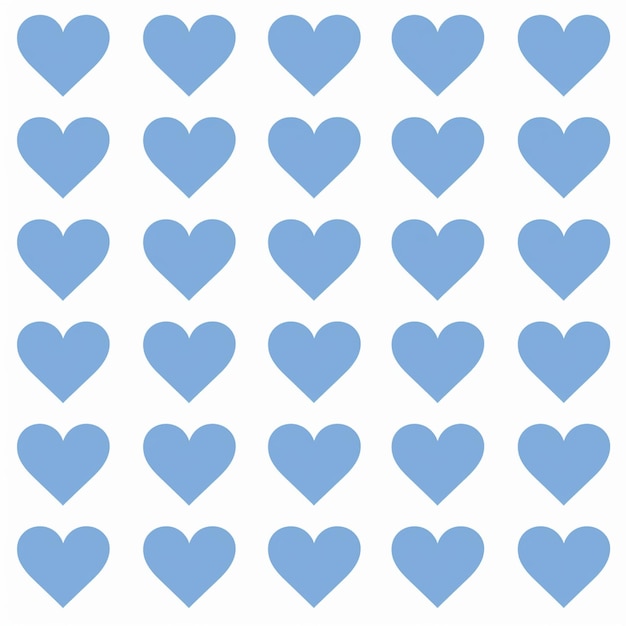 Hoja de diseño ilustrada de los corazones