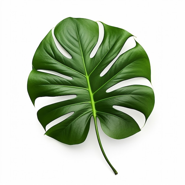 Una hoja de monstera