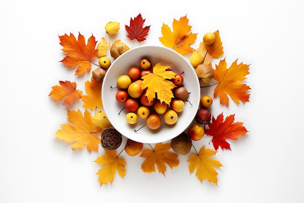 hoja de otoño foto realista alta calidad sin fondo fondo blanco