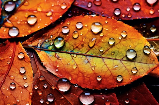 Una hoja con la palabra lluvia.