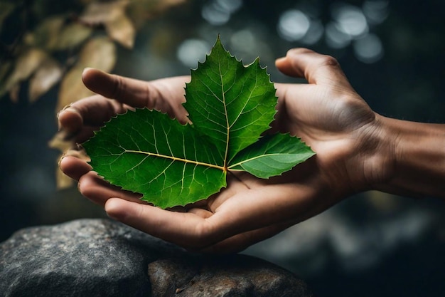 Foto una hoja que tiene la palabra hoja en ella