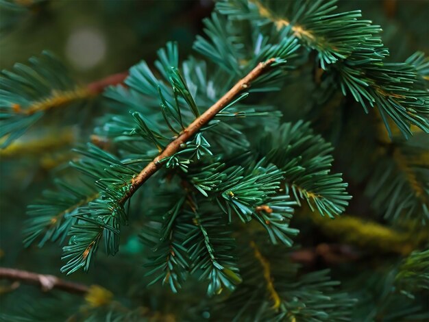 hoja verde del árbol de Navidad